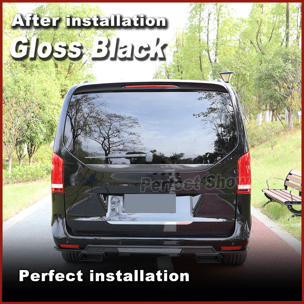 Gloss Black Rear Roof Spoiler Wing for Mercedes-Benz V Class W447 V250 2018-2020