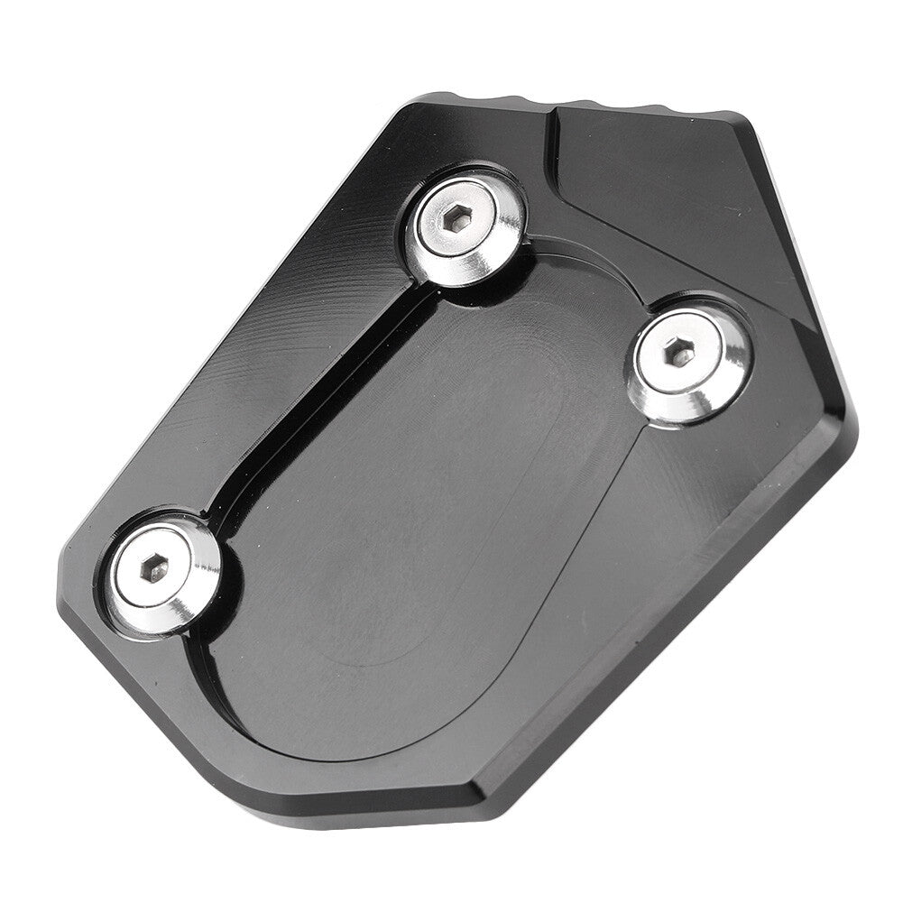 1x Black Side Stand Kickstand Plate Pad for BMW R1200RT R Nine T R1200ST R900RT