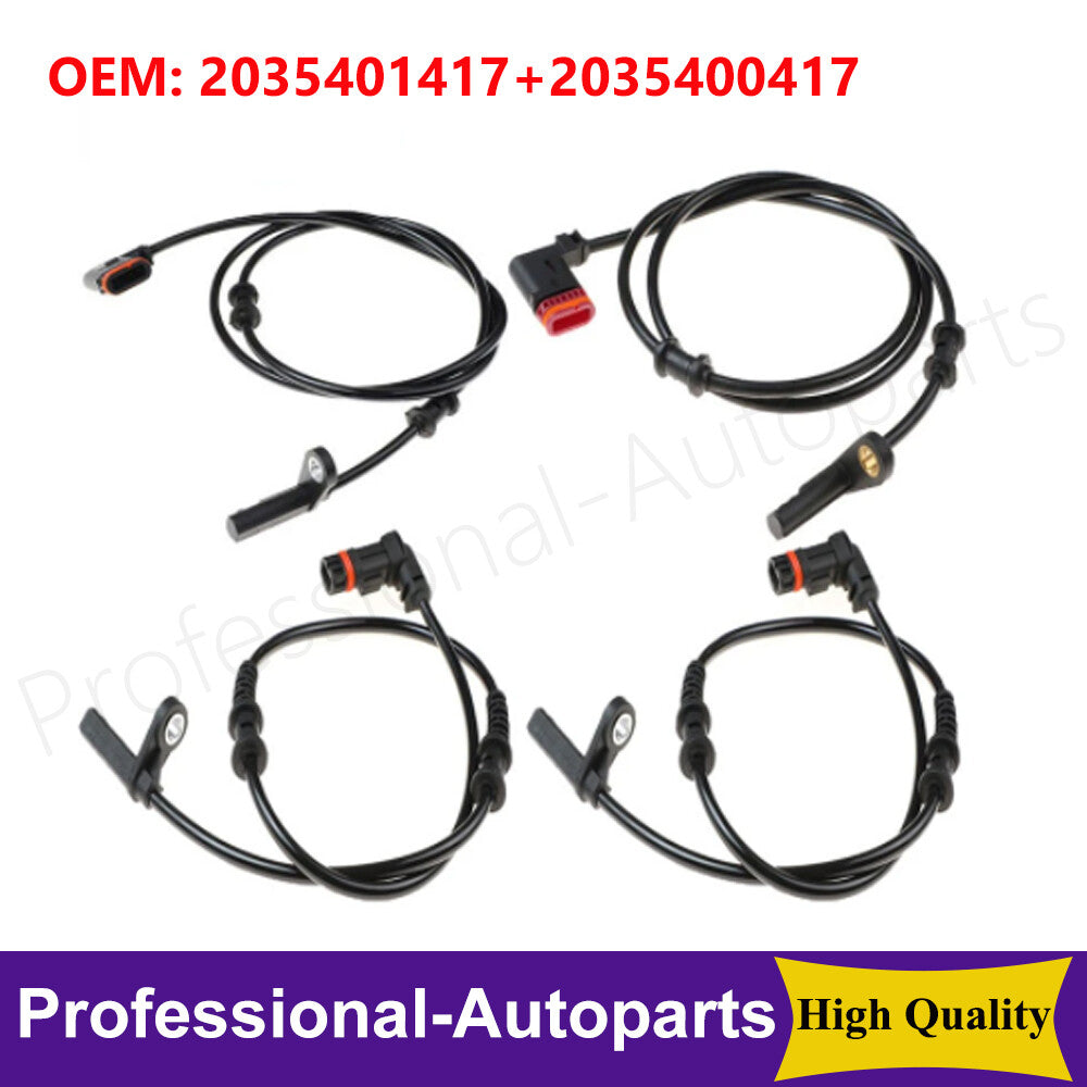 Set of 4PCS Front Rear Left Right ABS Sensor for Mercedes Benz W203 A209 R171