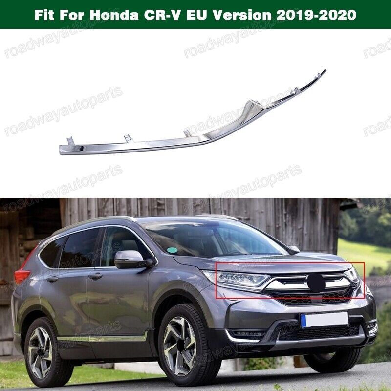 Front Bumper Chrome Headlight Molding Right for Honda CR-V EU Version 2019-2020