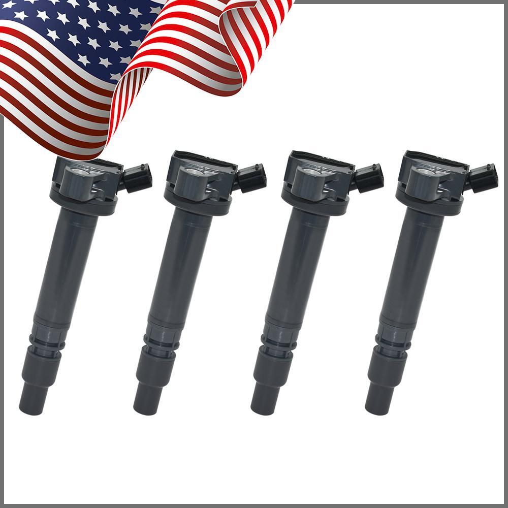 Set of 4 Ignition Coils for Toyota for Corolla Celica for Pontiac 1.8 L4 90919-02238
