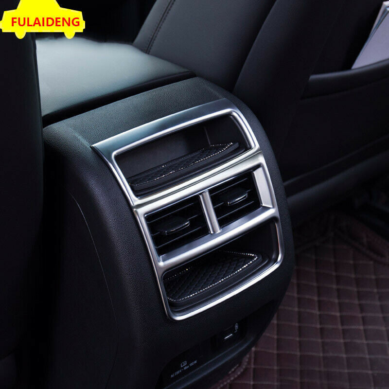 for Cadillac XT5 2017-2022 Titanium Silver Rear Air Outlet Vent Frame Cover Trim