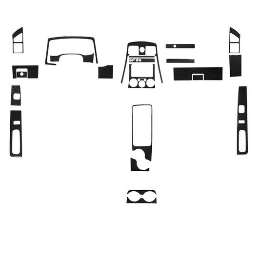 24Pcs Carbon Fiber 2Door Dash Cover Trim Kit For Colorado 2004-12/ for Canyon 2005-12