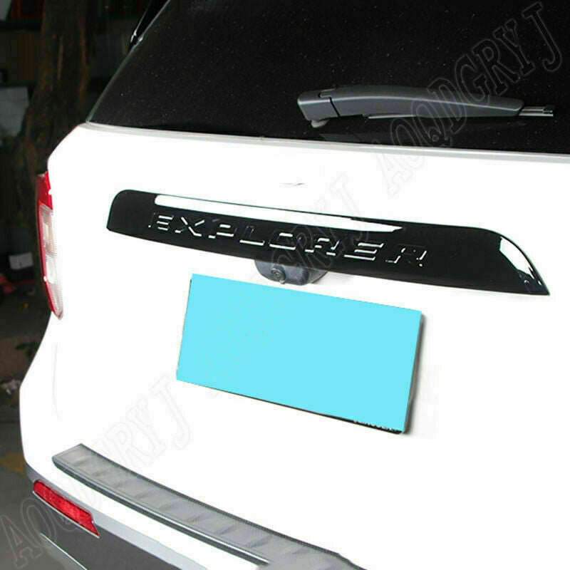 for Ford Explorer 2020-22 Piano black Trunk Middle Tailgate Moulding Strip Trim