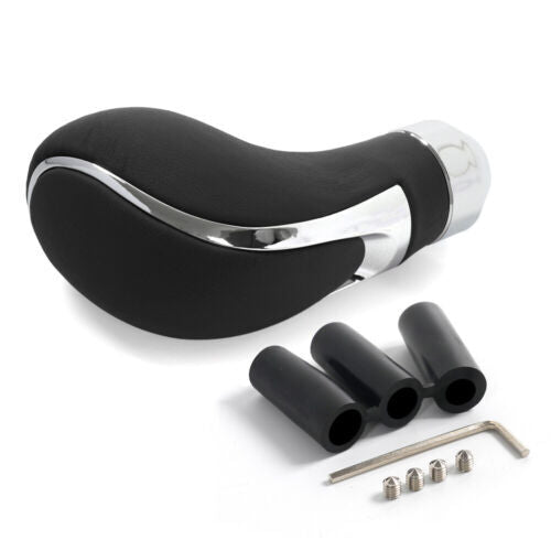 Universal Car Gear Shift Knob Manual Shifter Lever Handle Stick Black Leather