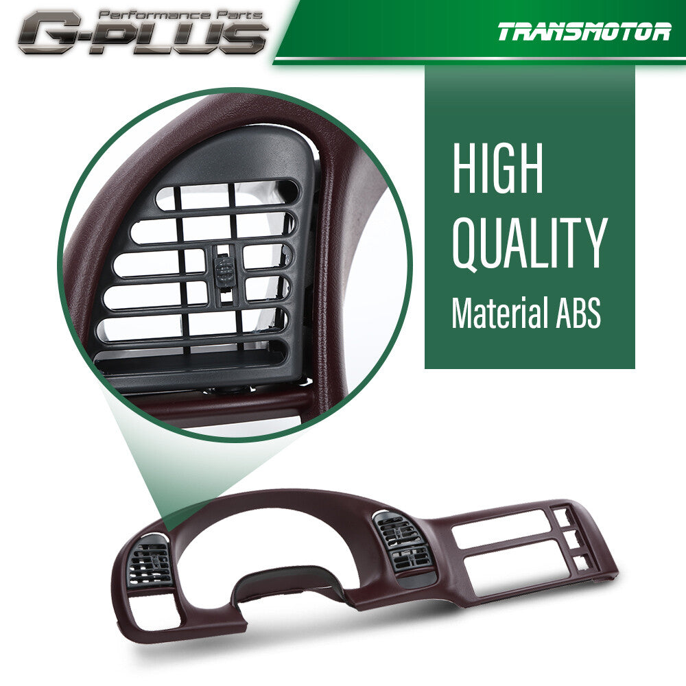 Fits 95-05 for GMC Safari for Chevrolet Astro Dash Radio Cluster Decorative Bezel Panel