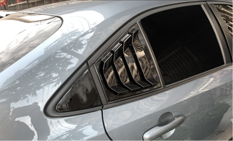 for TOYOTA for COROLLA 2019-2023 Sedan Black Window Louvers Rear Vent Cover Trims