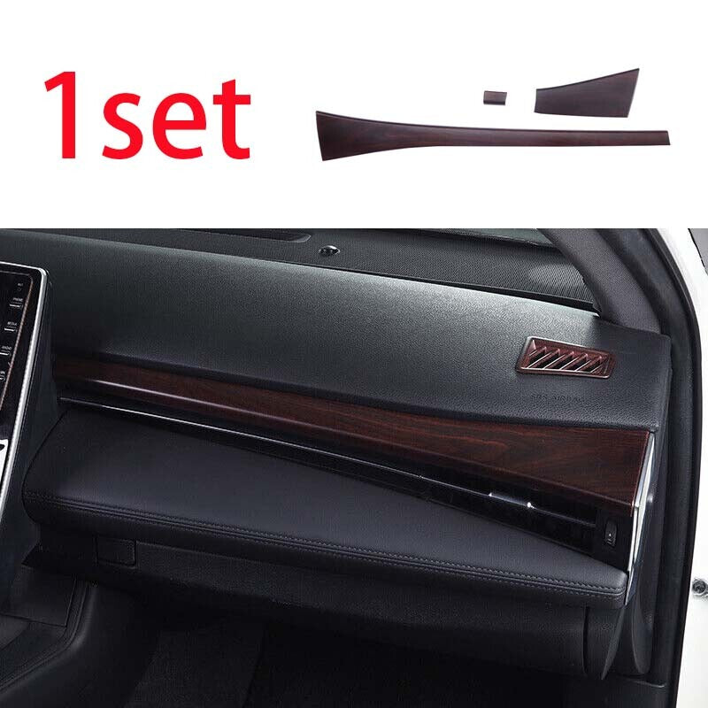 Red Wood Grain Central Console Dashboard Strip Trim for Toyota for Avalon 2019-2022