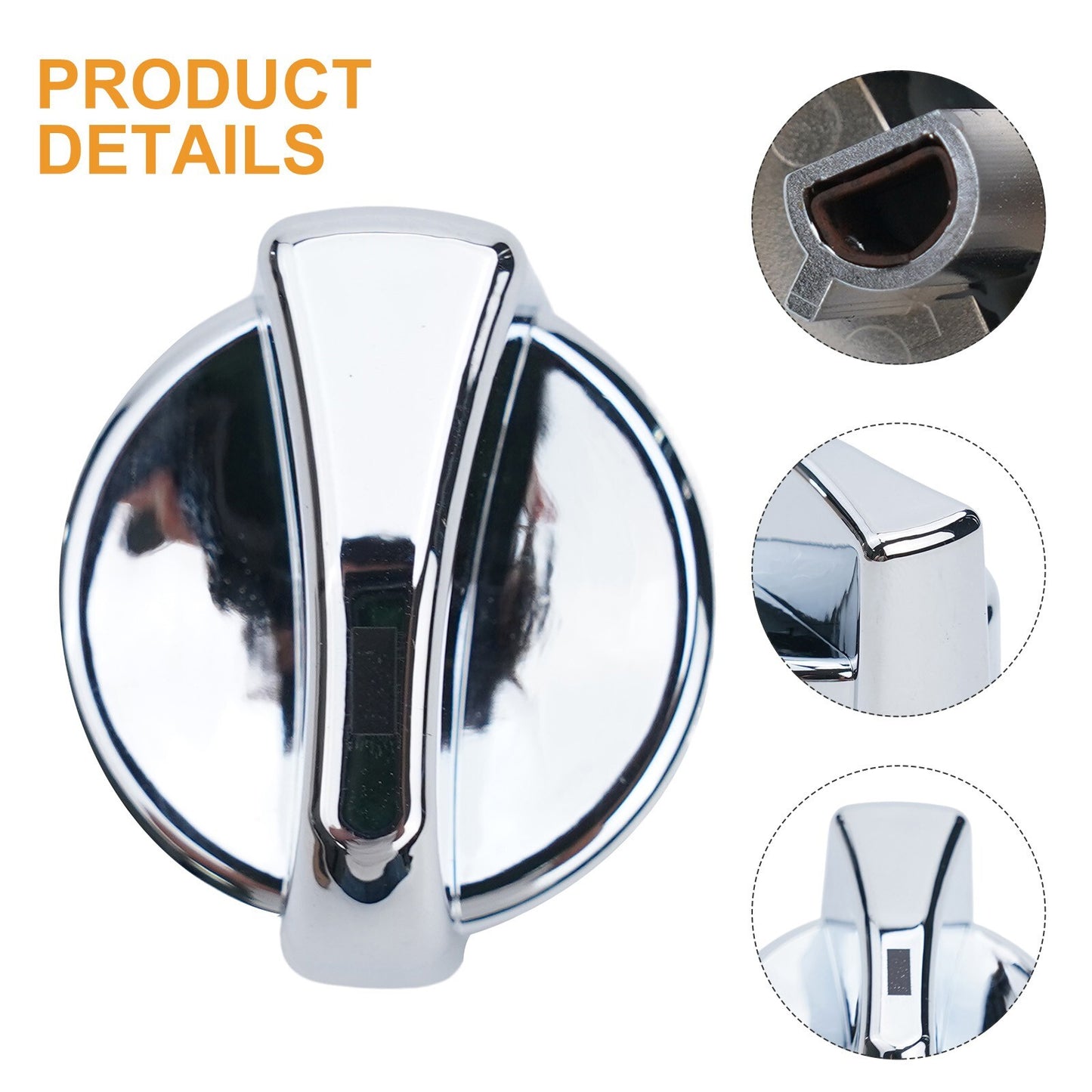 Chrome AC Heater Control Knob for Peterbilt 1987 2011 Direct Replacement