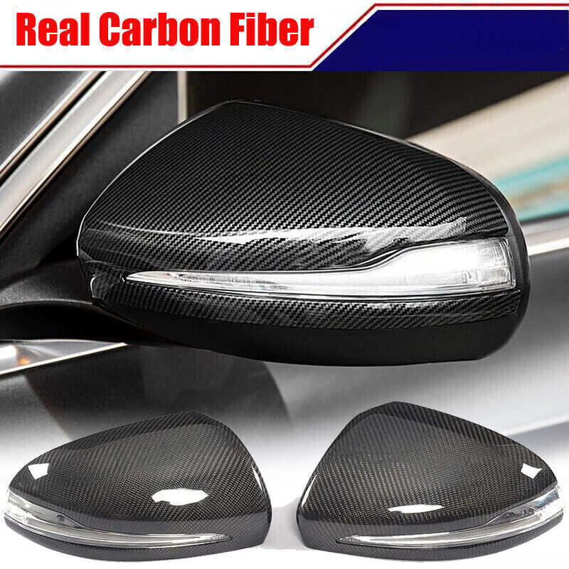 for Mercedes Benz W205 W213 W222 W257 Replace REAL CARBON Side Mirror Cover Cap