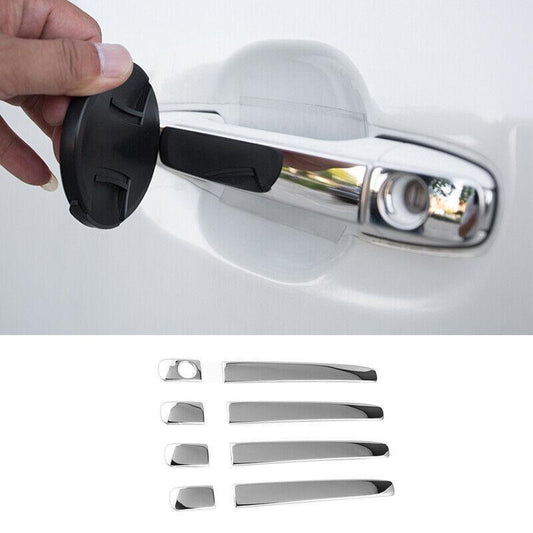 Silver Titanium Exterior Side Door Handle Cover Trim for Toyota for Sienna 2011-2020