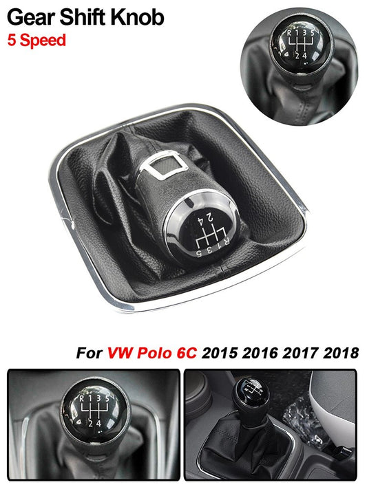 Manual 5 Speed Gear Stick Lever Shift Knob for VW for Volkswagen Polo 6C 2015-2018