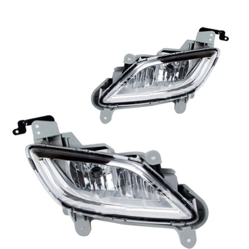 A pair of front bumper fog lights and headlights are suitable for the for Hyundai for Veloster 2011, 2012, 2013 - 2017.