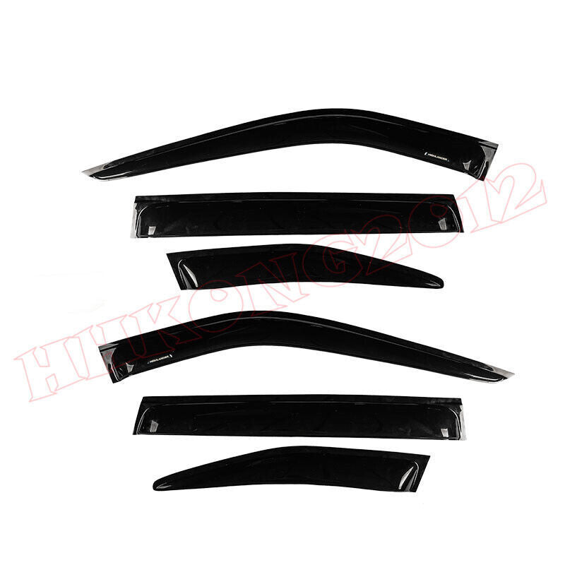 for Toyota Highlander 2020-24 black Window Visors Sun Rain Guard Vent Deflectors
