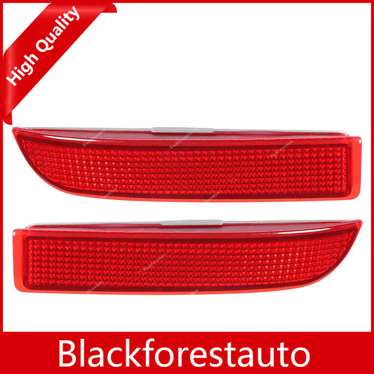 2x Fits for Toyota RAV4 09-12 Rear LeftRight Bumper Reflector Replacement Lamp Red