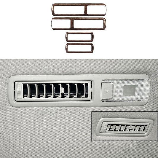 Wood Grain Rear Reading Light Cover Trim 4pc for Toyota Highlander 2020-2023