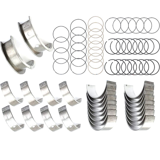 Main  Rod Bearings w/ Piston Rings 99-16 for CHEVY for GM LS Gen III IV New