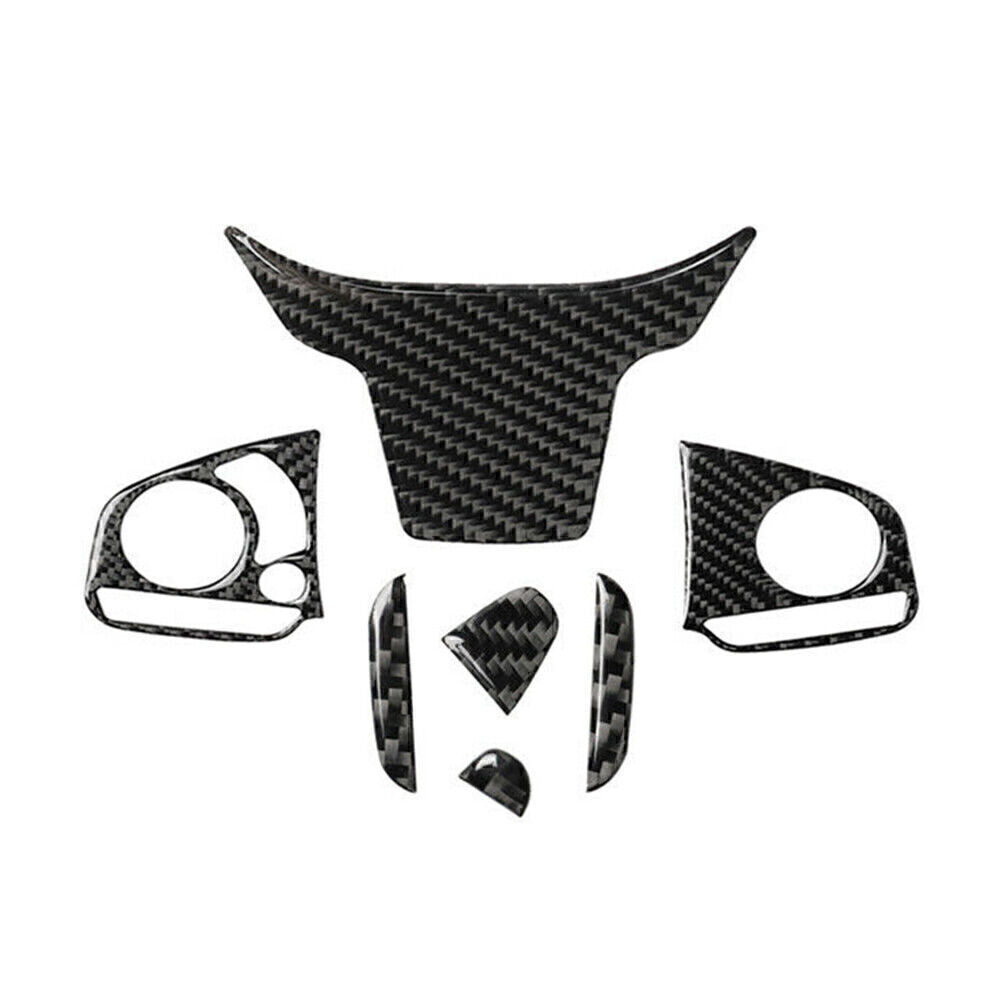 for Honda for Civic 10th 2016-19 Carbon Fiber 4x Inner Steering Wheel Sticker Trim