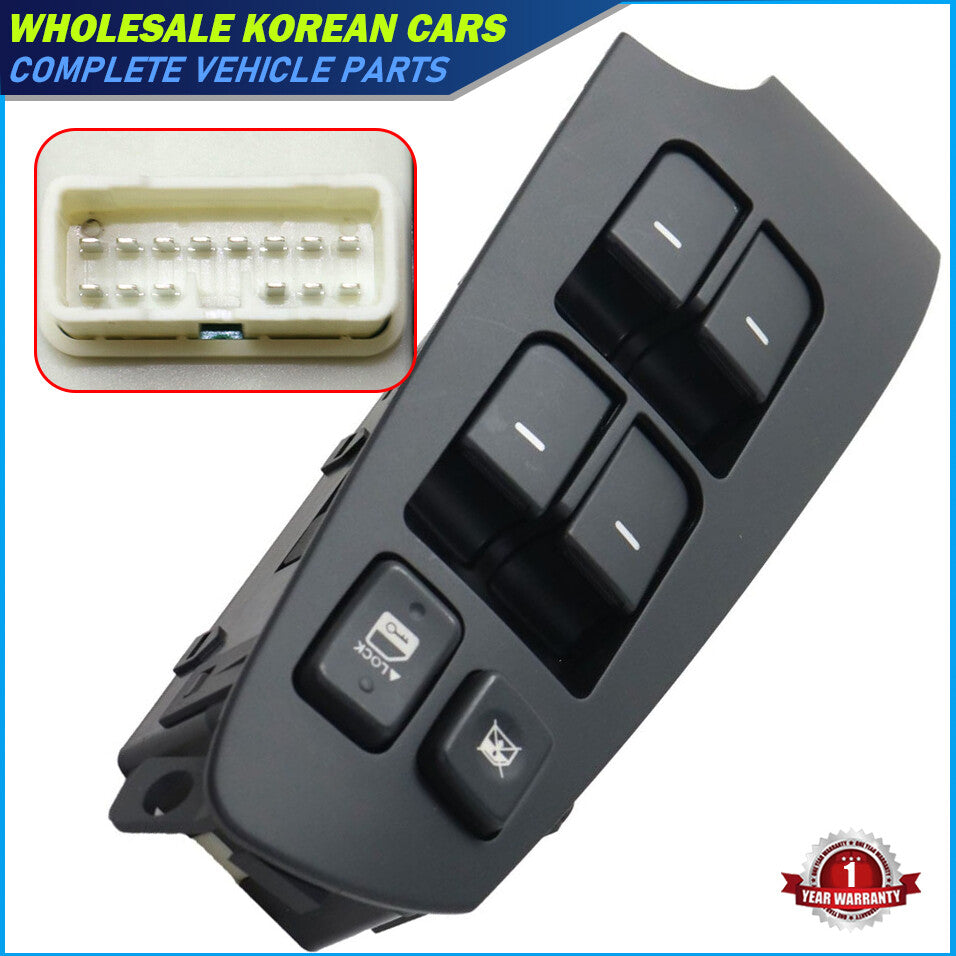 2010-2013 for Kia Forte, front-wheel drive, black sedan, 935701M100WK, window switch