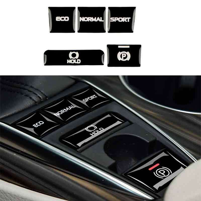 for Toyota for Camry 2018-2023 Black Middle Console Gear Shift Button Cover Stickers