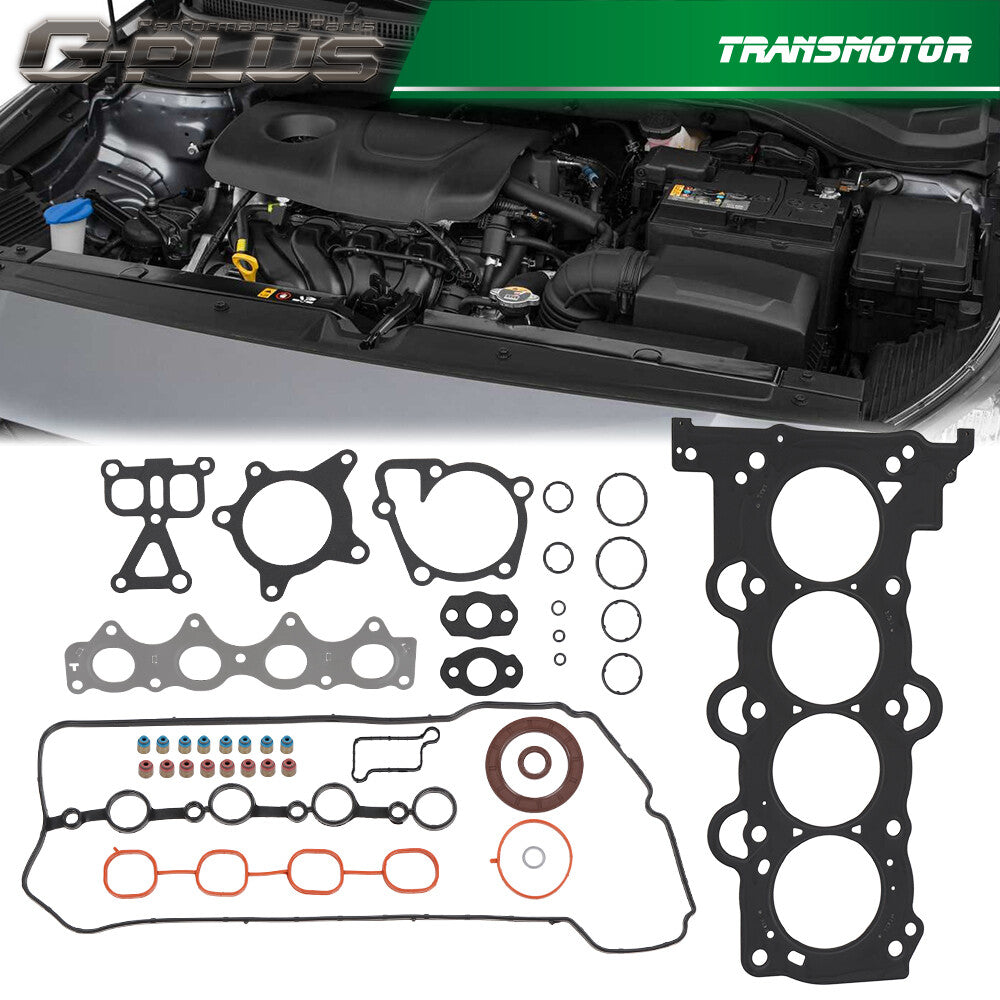 New engine head gasket kit suitable for 2012-2016 for Hyundai - for Kia Rio 1.6L L4 DOHC engines.