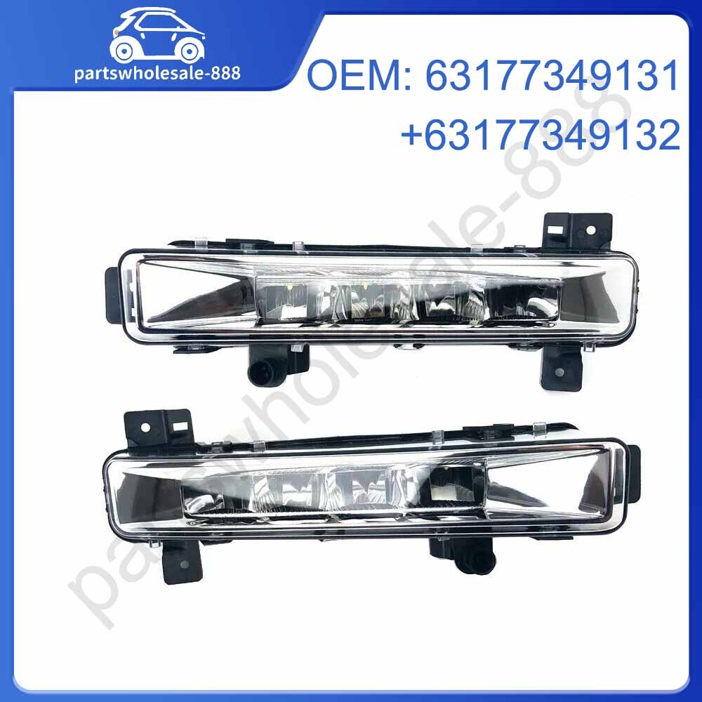 Front Bumper Left Right Fog Lamp Lights DRL Fit for BMW G30 G31 530i 540i 530e