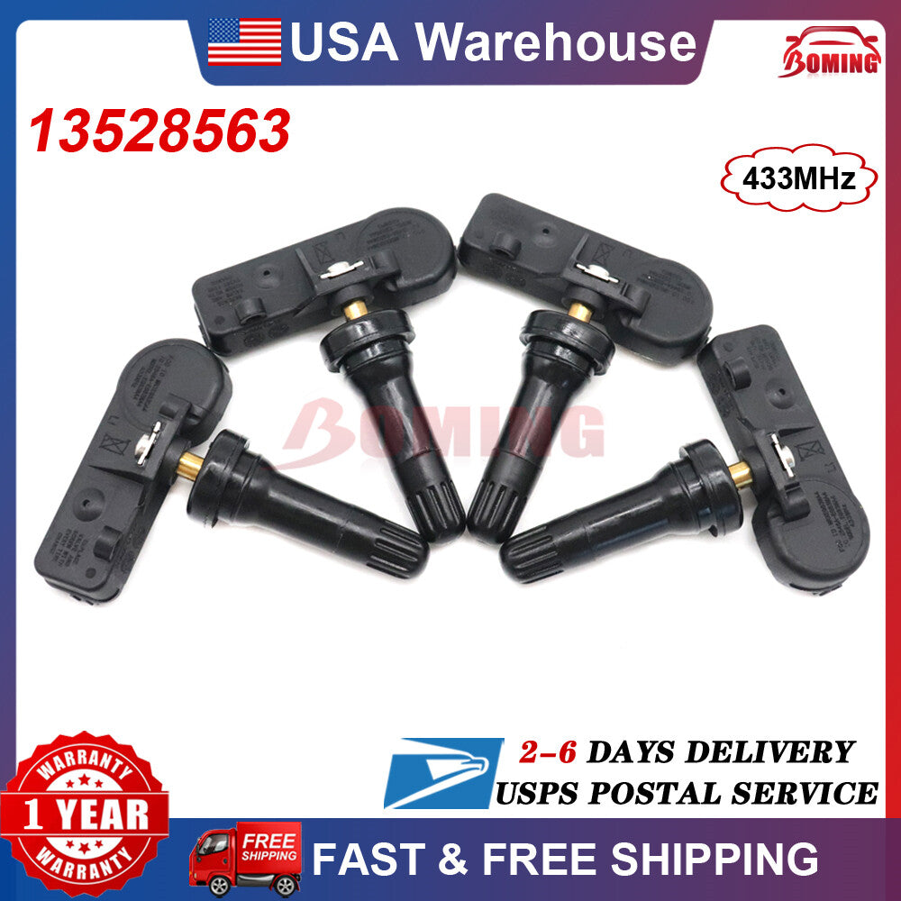 4-Piece Tire Pressure Sensor (TPMS) 13528563 for 2020-2023 Universal Silverado for Sierra 2500