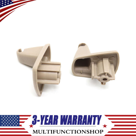 2pcs Beige Sun Visor Holder Hook Clips for Chrysler 300 for Dodge Charger 1EJ51BD1AA