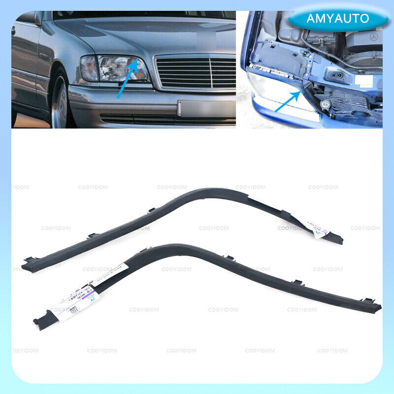 for Mercedes-Benz W140 S320 S350 Head light Rubber Sealing Strip Decorative lip