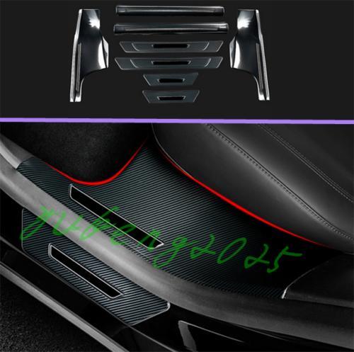 Carbon fiber side door protection panels for 2021-2023 for Tesla Model 3/Y