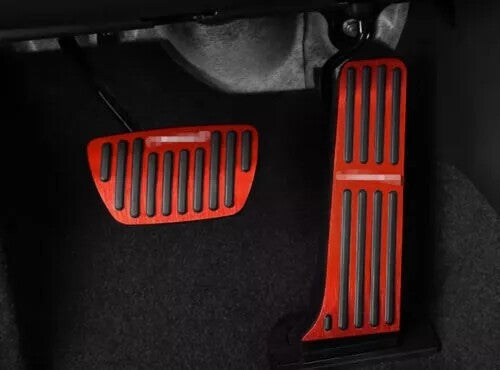 for Toyota for Camry 2018-2023 Alloy Red Brake Pedal Accelerator Pedal Cover Trim