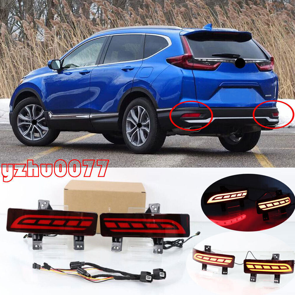 2020-2022 for Honda CR-V W/Cable LED Rear Bumper Fog Light/ Brake Warning Lights