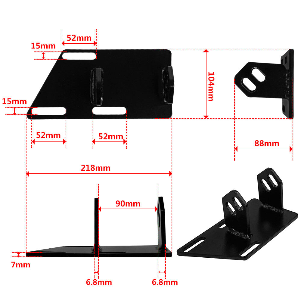 For 1983-2005 S15 Blazer Jimmy Sonoma SBC 350 S10 V8 2WD Engine Motor Mount Kit