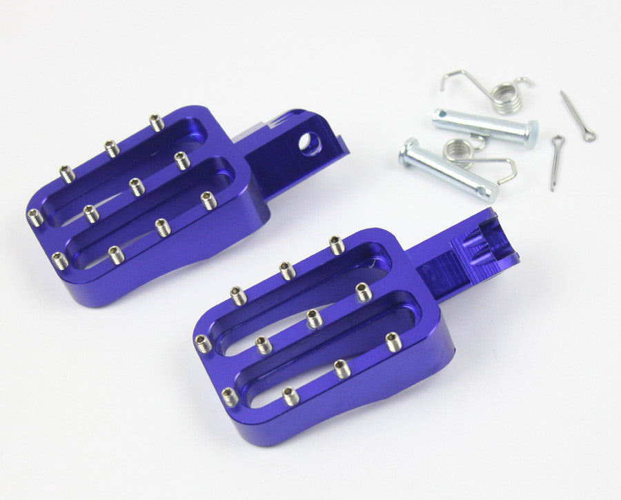Blue CNC Foot Pegs Fit for Honda CRF50 XR50 crf70 xr70 pit dirt bikes SSR SDG DHZ