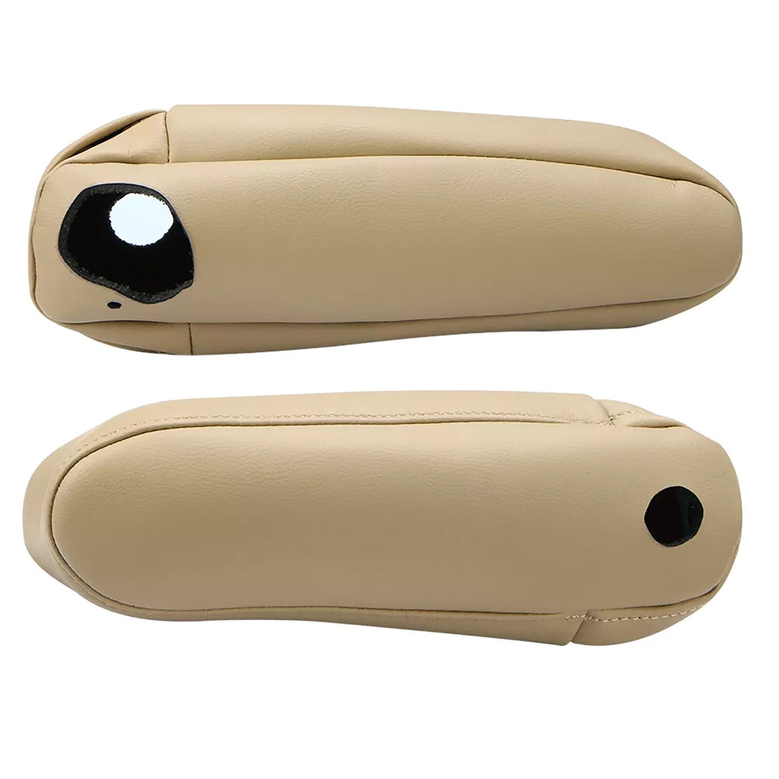 Material 2PCS Leather for Seat Armrest Cover Fits for Lexus RX Beige