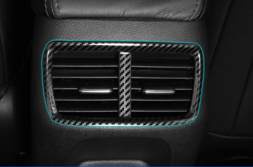 for Hyundai Sonata 2020-2023 Carbon Fiber Inner Rear Air Outlet Vent Frame Cover