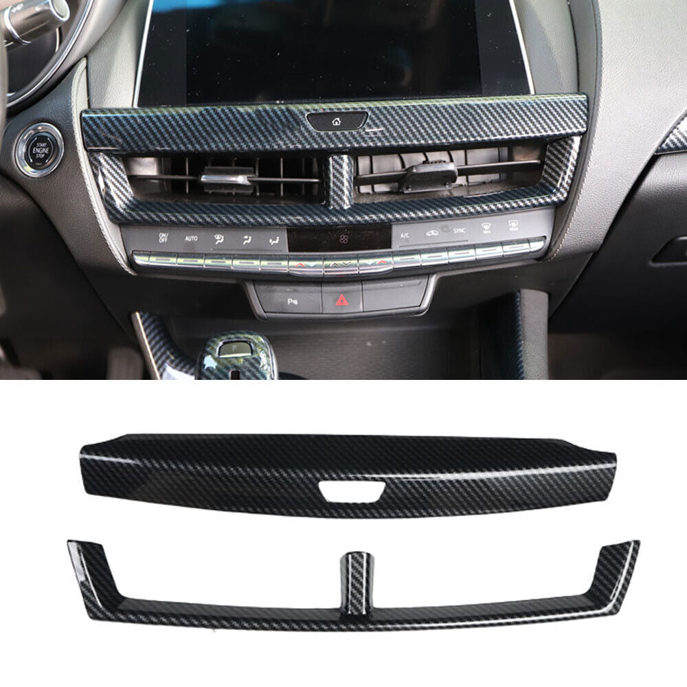 for Cadillac CT5 2020-2024 Carbon Fiber Central Control Navigation Frame Trim 2P