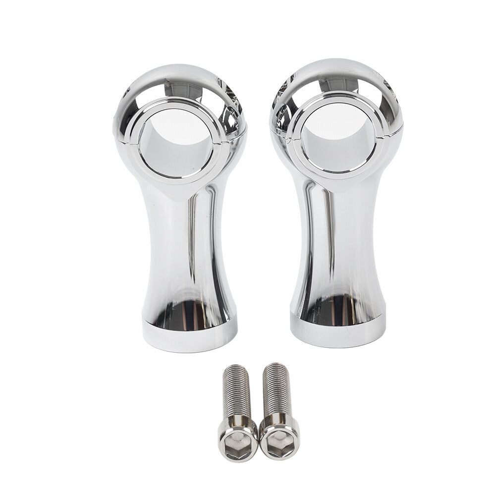 1-1/4 Handlebar Riser Clamp Mount Kit 4inch for Harley Dyna Softail