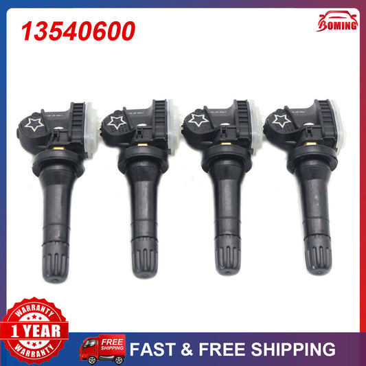 4-piece new tire pressure sensor TPMS 13540600 315MHz, suitable for Buick , for Cadillac , for Chevrolet for GMC .