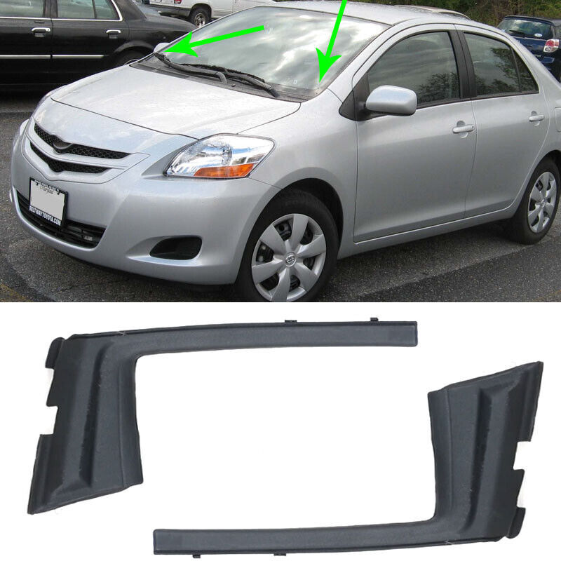 Black front LH+RH mudguards and side mudguards 53867-52090, suitable for 2012-2014 for Toyota Aris.