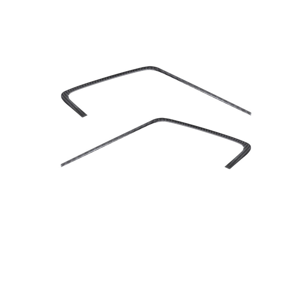 2Pcs Carbon Fiber Interior Door Strips Cover Trim for Porsche 718 2016-2022