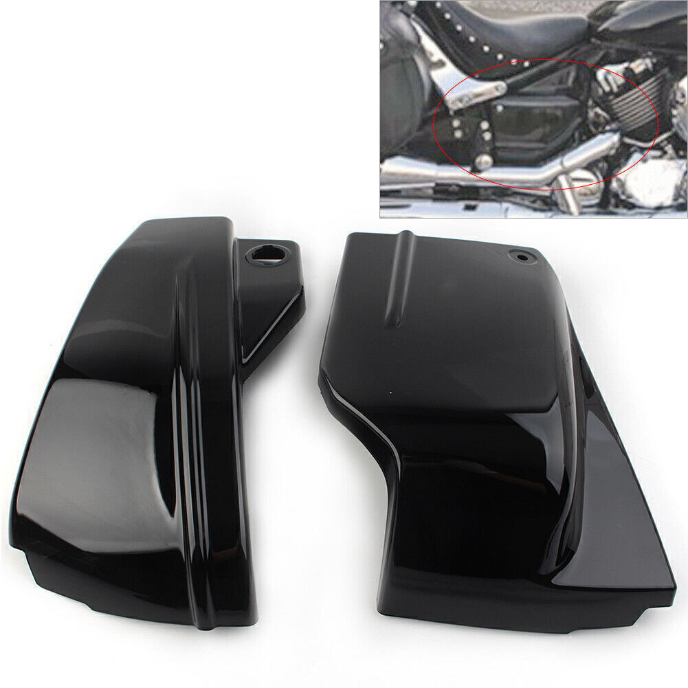 Battery Side Cover Fit for Yamaha V Star 650 DragStar 650 XVS650 XVS650A Black