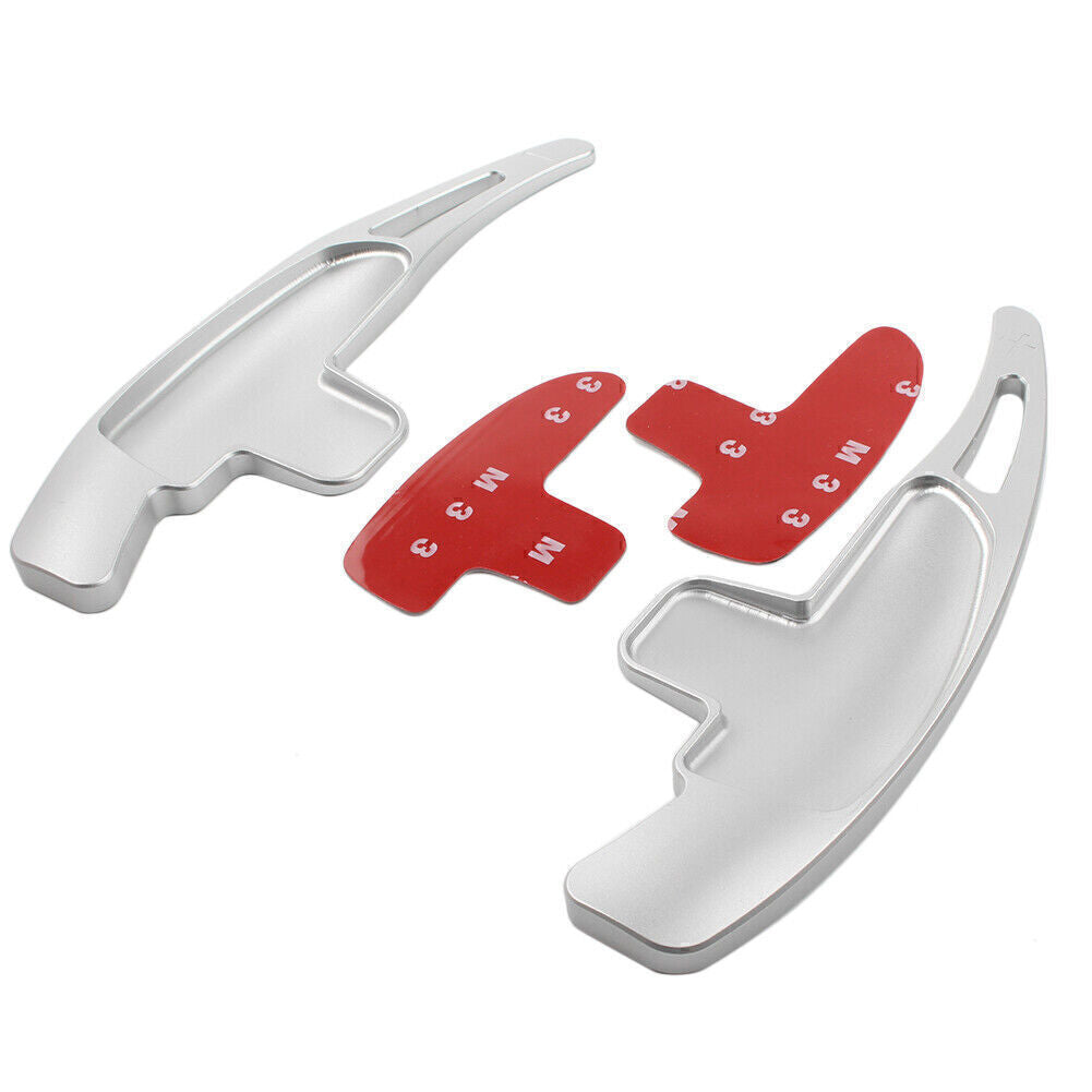 Silver Car Steering Wheel Shift Paddle Pad Fit for Benz W176 CLA45 SL CLS 63 E63 GLA