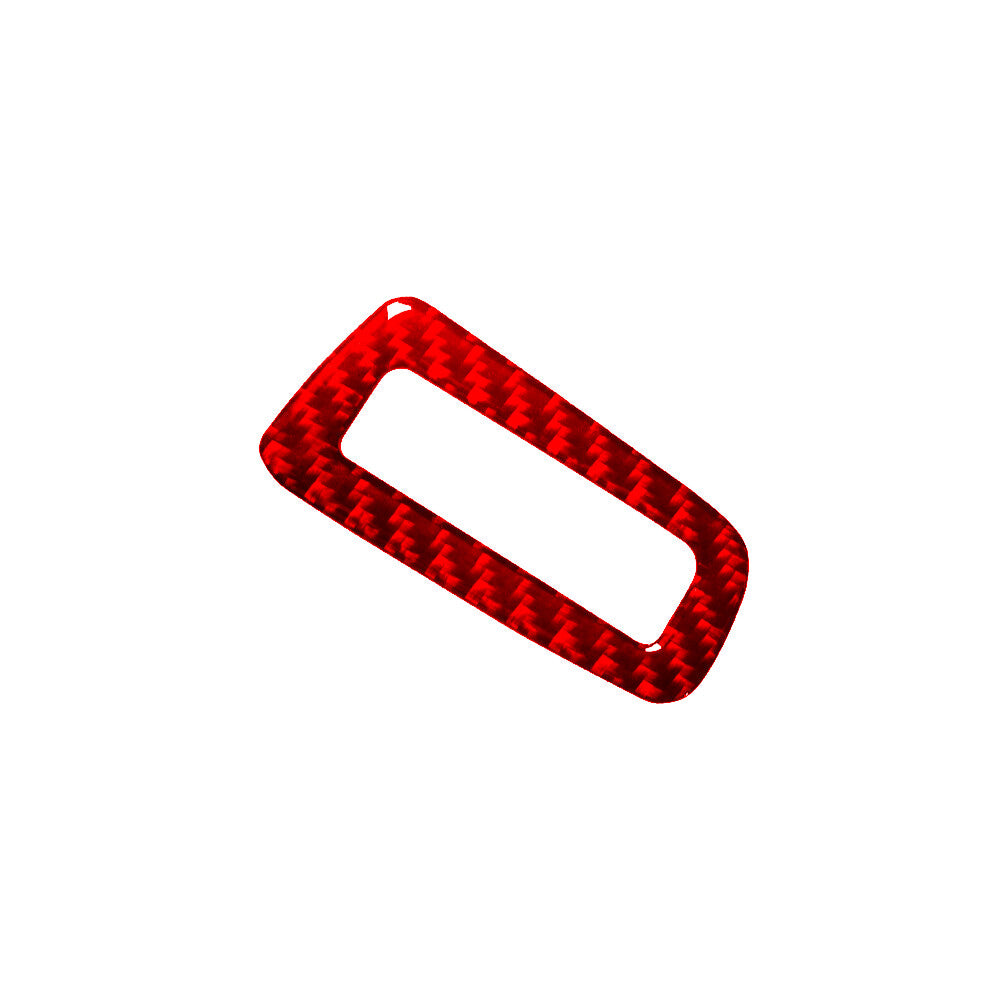Red Carbon Fiber Headlight Switch Button Cover Trim for Chevrolet Camaro 2016-18