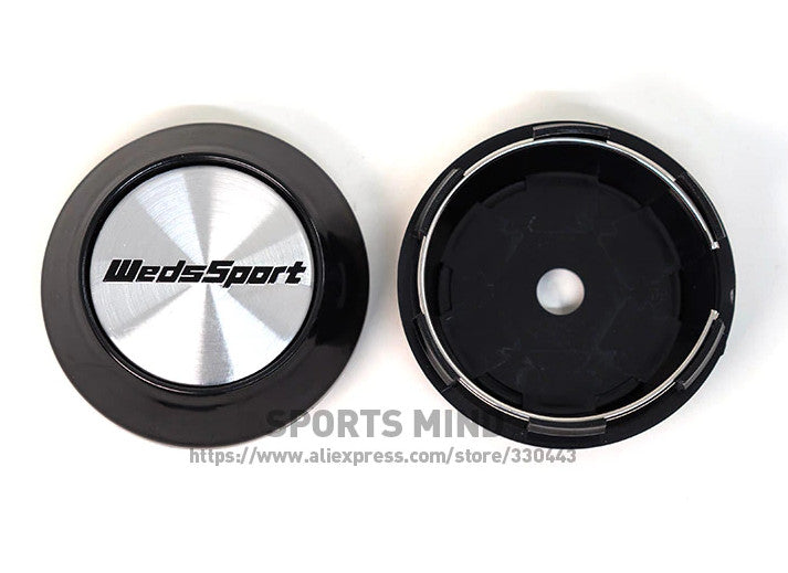 4x68mm WedsSport Silver Decal Wheel Center Cap Badge Rim Cap Hub Cap TE37