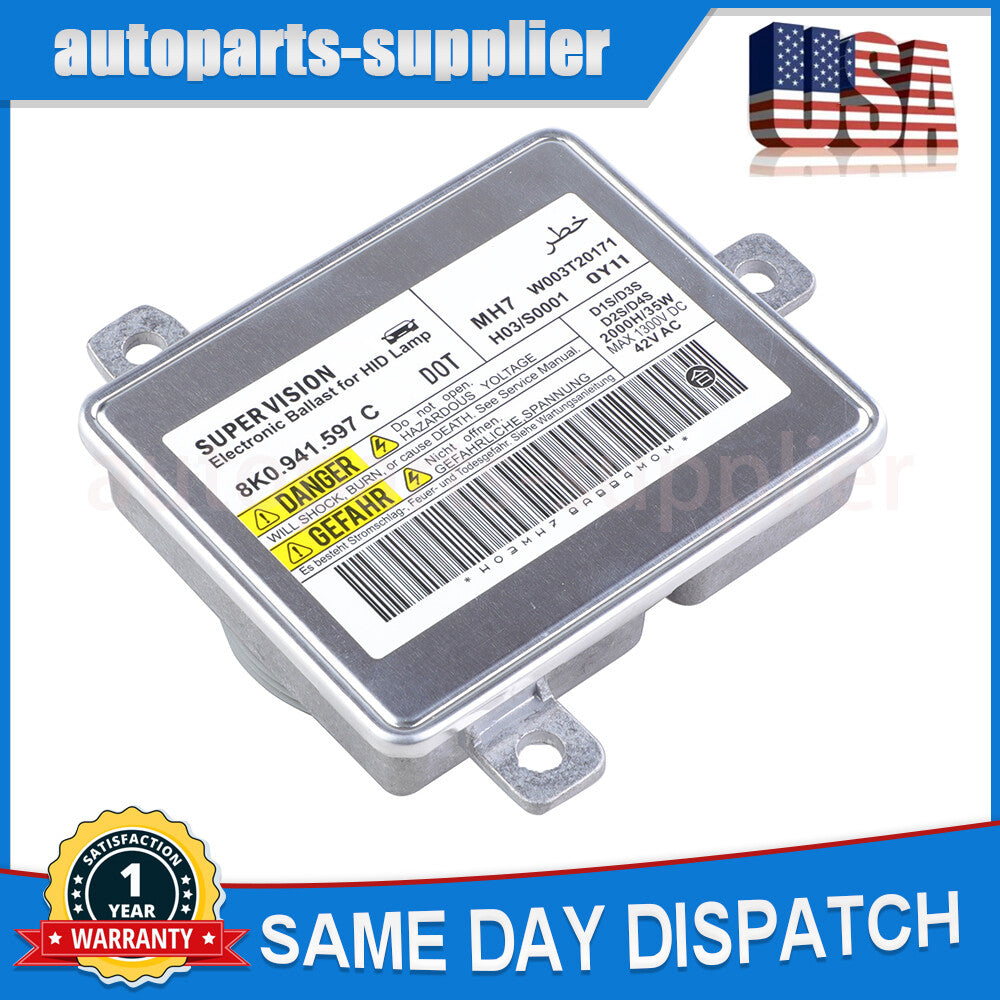 8K0941597 is a for Volkswagen xenon ballast HID control unit module suitable for Audi A3, A4, A5, A6, Q3, and Q5.