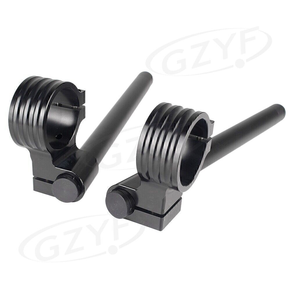 45mm Left+Right Clip On Handlebar Fork Tube Universal Motorcycle 3 Color 2pcs