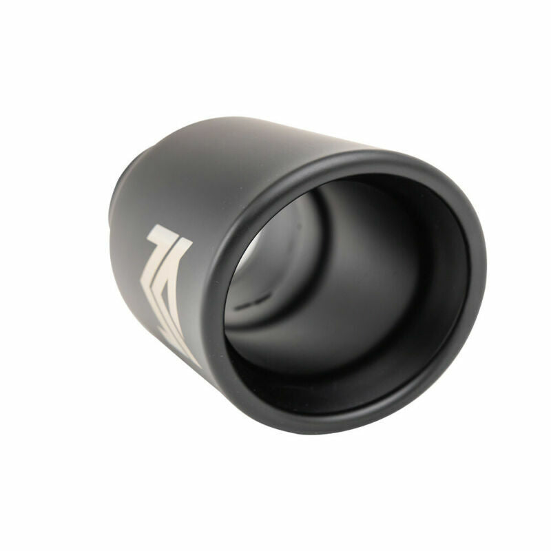 1PC 2.5'' ID 4'' OD Universal Welding Tail Tip Exhaust Muffler Tips Matte Black