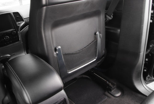 For 2011-2021 for Jeep Grand Cherokee Silver for Seat Behind Net Pocket Frame Cover Trim