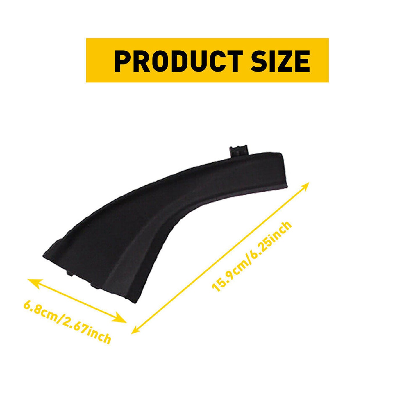 2Pcs Replacement Front Wiper Side Cowl Extension Trim for Toyota RAV4 2006-2012
